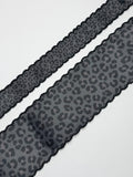 Black/Grey Leopard Print w/ Black Moonstitch