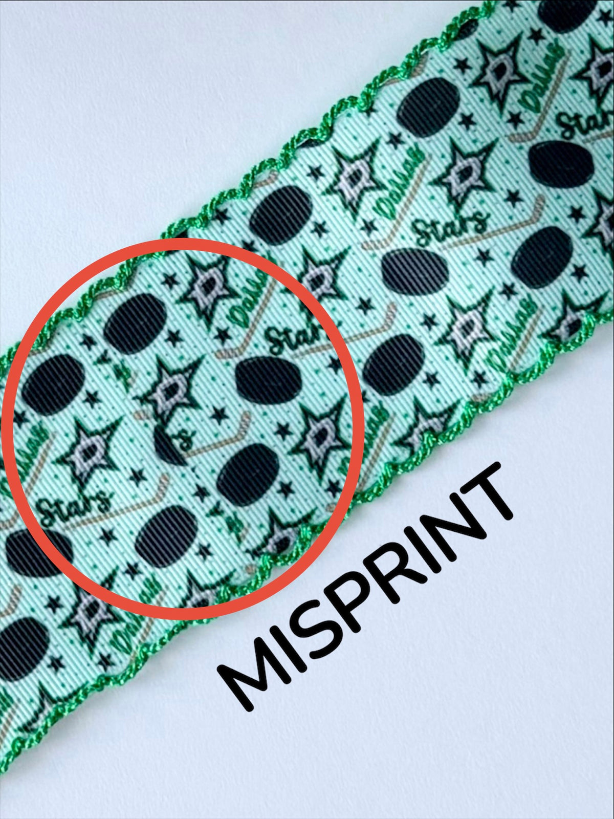 *MISPRINT* 2.25in Dallas Stars w/ Classic Green Moonstitch