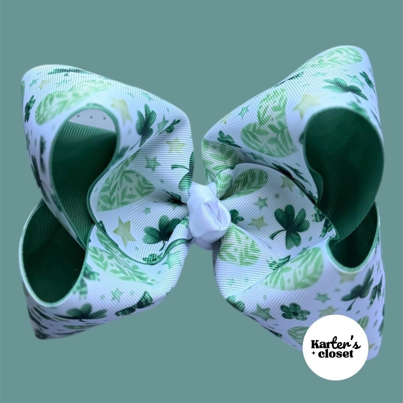 6in ST. PATRICKS DAY BOUTIQUE BOW