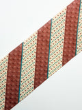 2.75in Vintage Cream & Rust Floral Twist