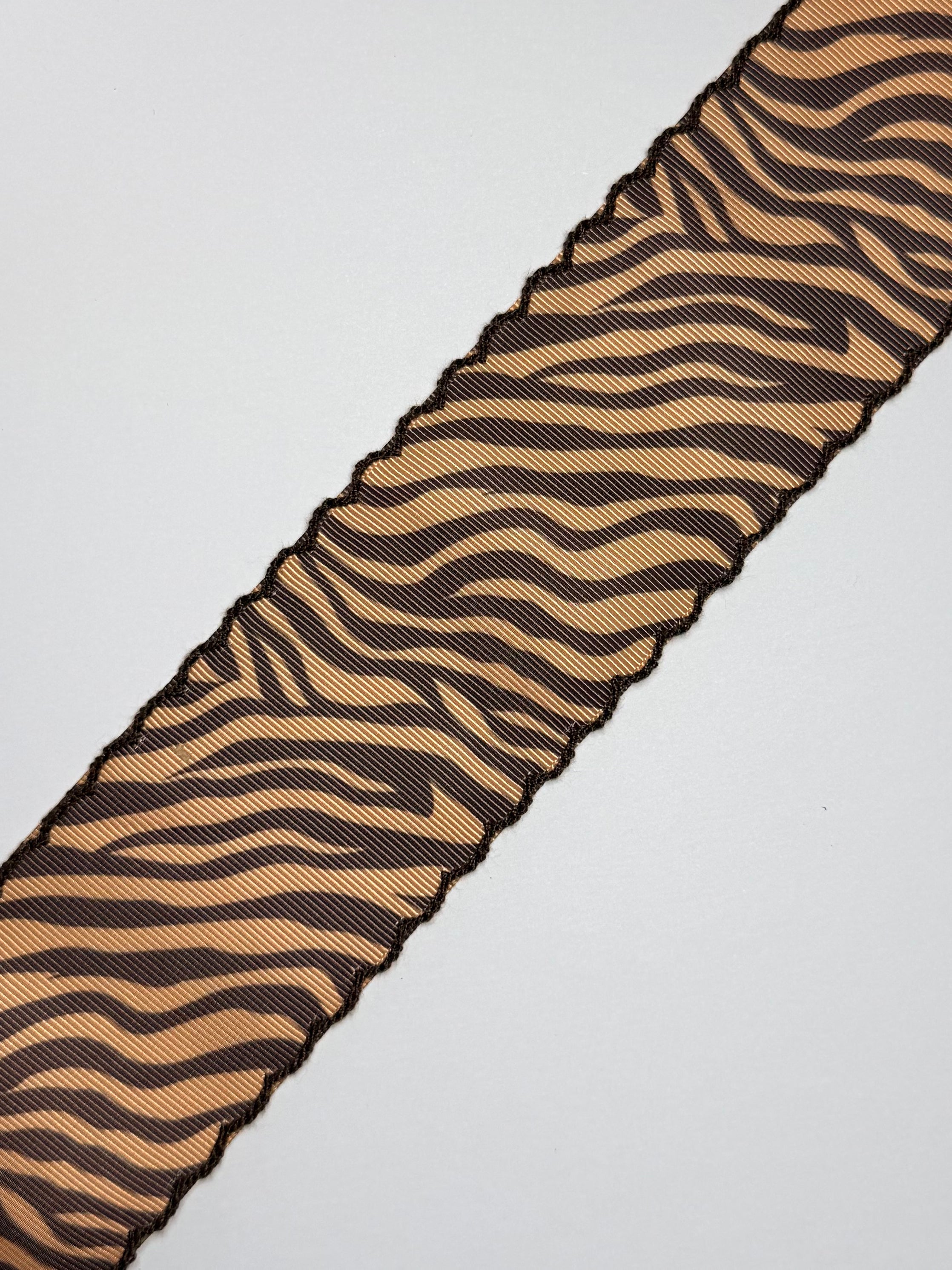 Neutral Zebra Print w/ Licorice Moonstitch