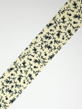1.25 Vintage Cream w/ Black Floral