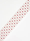 7/8in Vintage White w/ Red Hearts