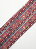 2.75in Vintage Burgundy Floral Stripe